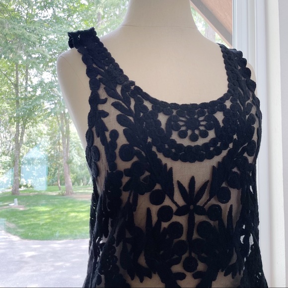 Painted Threads Black Damask Tank Top - Picture 2 of 5